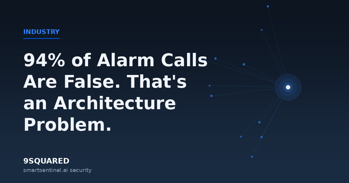 Cover: 94% of Alarm Calls Are False. That's an Architecture Problem.